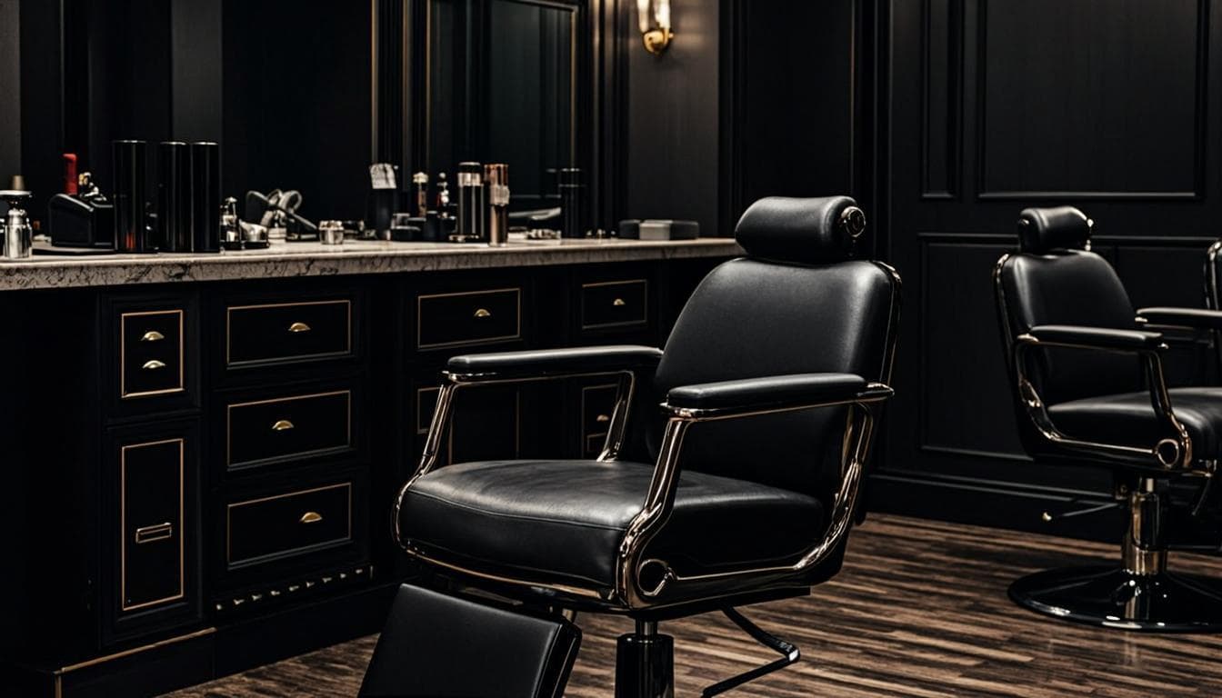 Salón de barbería de lujo